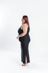 Black Ribbed Maxi Dress | Plus Size